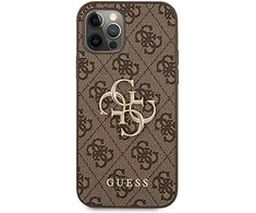 Dėklas Guess GUHCP12M4GMGBR skirtas Apple iPhone 12/12 Pro 6.1", rudas