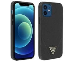 Telefono dėklas Guess GUHCP12MVSATMLBK Saffiano V Stitch Apple iPhone 12 / 12 Pro, juodas