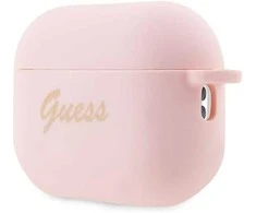 Apple AirPods Pro 2 Guess silikoninis Charm Heart Collection (GUAP2LSCHSP) ausinių dėklas rožinės spalvos