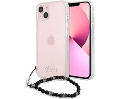 Apple iPhone 13 Guess dėklas Juodas Pearl (GUHCP13MKPSBK) skaidrus