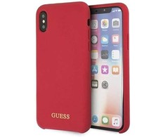 Dėklas Guess GUHCPXLSGLRE iPhone X/Xs red/raudona hard case Silicone