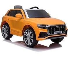 Lean Cars Elektromobilis vaikams Audi Q8 JJ2066, geltonas lakuotas