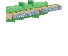 Hager Jungiamoji juosta 13 skylių žalia 6 x 16mm2 7 x 10mm2 (KM13E)