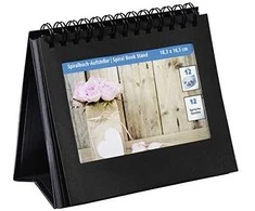 Hama spiralinis knygų stovas 11x15 12 nuotraukų, juodas 2470