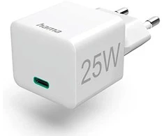 Hama mini 25W PD/QC 3.0 1x USB-C balta