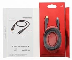 HAMA CHA-DAT-CAB-LIGHT C, 1.5M, BK