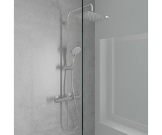 Termostatinė dušo sistema Hansgrohe Vernis Shape 230 1 Jet 26286000, nerūdijančio plieno