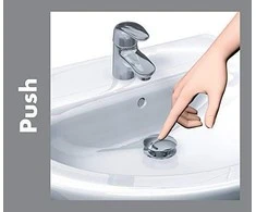 Hansgrohe Push-open atliekų rinkinys baseino ir bidė maišytuvams