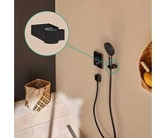 Hansgrohe Porter E modernus dušo galvutės laikiklis, matinis juodas