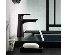 Juodas praustuvo maišytuvas Hansgrohe TALIS E 110 71710670