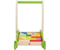 HAPE žaislinis vežimėlis su kaladėlėmis, E0371