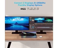 Hiper | „HyperDrive Triple-4K“ prijungimas – skirtas „Intel“ ir „M1/M2 Pro“ / „Max MB Pro“.