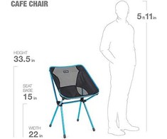Helinox Krzesło turystyczne Cafe Chair - Juodas