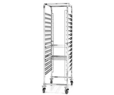 Plieninis vežimėlis kepimo skardoms transportuoti 15 x 60x40 cm - Hendi 810651