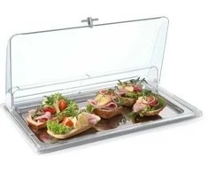 RollTop permatomas dangtelis maisto vitrinai GN1/1 - Hendi 866009 (Ekspozicinė prekė)