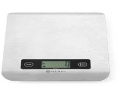 Virtuvinės svarstyklės Svarstyklės elektroninis virtuvės maitinimas tikslus 5000g / 1g - Hendi 580226
