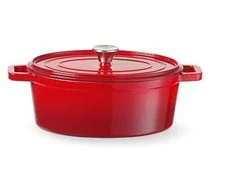 Puodas żeliwny emaliowany 4,4 l raudona - Hendi 626849