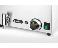Hendi Bain-marie maisto šildytuvas su čiaupu 3x GN 1/3 100 mm su dangteliais 1000 W
