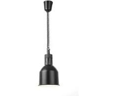 Maisto pašildymo lempa - pakabinamas cilindrinis kūgio formos juodas skersmuo. 175 mm 250 W – Hendi 273852