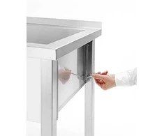 Baseinas zlew gastronomiczny jednokomorowy Budget Line STAL 800 x 600 x 850 mm - Hendi 811009