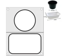 Matrica Hendi suvirinimo aparatui padėklui be padalijimo 178x113 mm + konteinerio sk. 115 mm – Hendi 805657