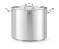Puodas aukštas Kitchen Line su dangteliu 21 l śr. 320 x 270 h - Hendi 837603