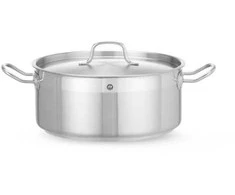 Puodas niski Profi Line su dangteliu 7,5 l śr. 280 x 120 h - Hendi 830505