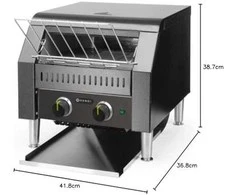 Hendi Dvigubas skrudintuvas dviem skrudintuvams 230V 2240W - juodas