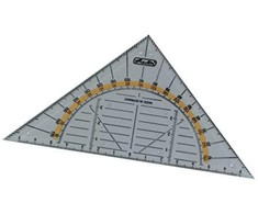 Herlitz Herlitz trikampio geometrija plastik( 16 centimetrų), nustatytas kvadratas (skaidrus)