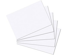 Herlitz Karta indeksowa A6 gładka balta opakowanie 100 vnt