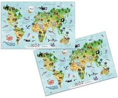 Herma Kilimėlis biurkowa mapa świata 55x35 3 vnt.