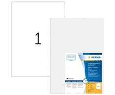 Herma A3, 297 x 420 mm, baltos, labai tvirtos, tamprios folijos etiketės - 9544