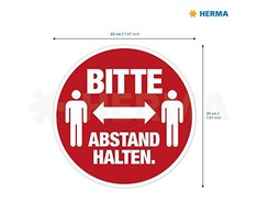 Herma HERMA Hinweisetiketten Abstand raudona/baltas Text/Pict. 5St.