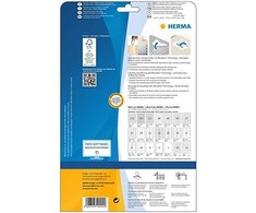 Herma etiketės A4 balta 88,9x33,8 mm nuimamas popierius 400 vnt.