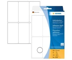 Herma Lipnios etiketės, balta 40x75 mm 192 vnt. - 2590