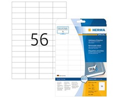 HERMA Etik. A4 baltas 52,5x21,2 mm ablösbar Papier 1400 St.