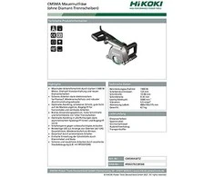HIKOKI sienų pjaustytuvas 125 mm / 1900 W CM5MA WTZ dėklas
