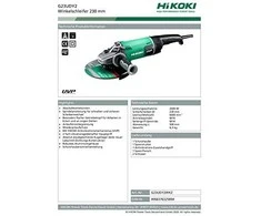 Kampinis šlifuoklis HiKOKI G23UDY2