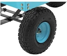 Hillvert Vežimėlis sodo transportas 2 lygiai su tinklais iki 150 kg