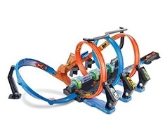 Mattel Hot Wheels Action Corkscrew Crash FTB65 lenktynių trasa su avarijų efektu