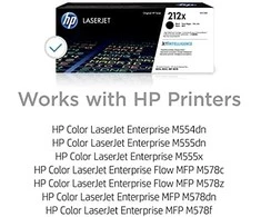 Hewlett Packard (HP) HP 212X (W2120X) Lazerinė kasetė, Juoda