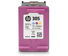 Hewlett Packard (HP) HP 305 trispalvės rašalo kasetės, 100 puslapių, skirtos HP DeskJet 2300, 2710, 2720, Plus 4100