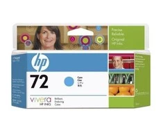 Hewlett Packard (HP) HP no.72 Ink Cart. Žydra spalva su Vivera rašalu (130 ml)
