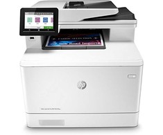Hewlett Packard (HP) HP Color LaserJet Pro M479fnw AIO All-in-One Spausdintuvas - A4 spalvotas lazerinis, Spausdinti/Kopijuoti/Dual-Side Scan/Faksas, Automatinis dokumentų tiektuvas, Rankinis-dvipusis, LAN, WiFi, 29ppm, 750-4000 puslapių per mėnesį