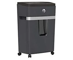 Hewlett Packard (HP) HP PRO SHREDDER 18CC dokumentų smulkintuvas, nupjautos lapų dalys, P-4, 18 kortelių, 25l, tamsiai pilkos spalvos
