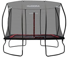 Hudora 4Square Trampolin 244x366 (juodas/raudona)