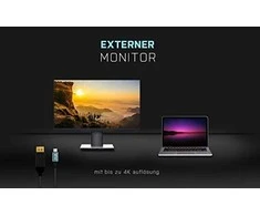 I-tec C31CBLDP60HZ vaizdo kabelio adapteris 1,5 m C tipo USB DisplayPort Juoda