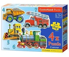 Castorland Dėlionė 22 vnt. - Transporto priemonės