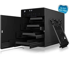 ICY BOX IB-3740-C31 USB 3.1 Type-C SINGLE korpusas, skirtas 4x2,5/3,5 colio SATA HDD / SSD diskams