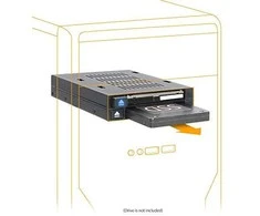 Serveris Icy Dock 2 x 2,5 colio SATA / SAS Hotswap flexiDOCK (MB522SP-B) lizdas